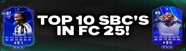 Top 10 Ultimate Team SBCs in FC 25